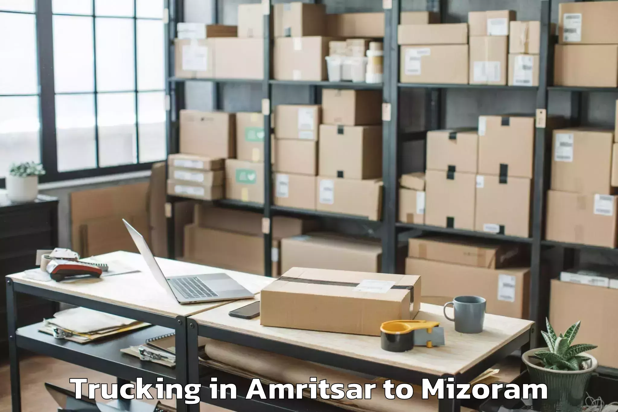 Easy Amritsar to Mizoram University Aizawl Trucking Booking